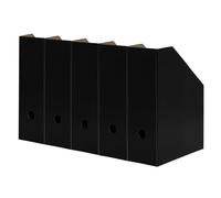 LANDRÉ 400172255 Magazine File A4 Sturdy Cardboard 10.5 cm Wide Black Pack of 5