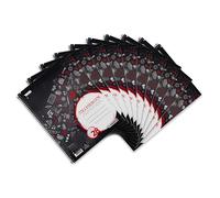 Landré College Notepad A4 Squared with Double Margin 80 Sheets Black Perforated Pack of 10