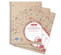Landré Notepad A4 Recycled Squared 80 Sheets (Pack of 3)