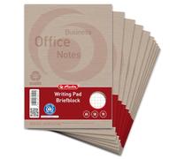 Landre Recycling 100050117 Writing Pad A5 50 Blatt, liniert, 70 g/m² Pack of 10 Letter pad "Recycling", A5, 50 Sheets, Chequered