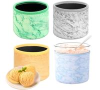 LandReCol Pack of 4 Creami Neoprene Sleeve for Creami Deluxe - Reusable, Waterproof & Anti-scald for NC500/NC501 (24oz), Insulated 680ml Pint Case
