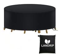 Landrip Extra Large Garden Furniture Covers, Heavy Duty Oxford Round Garden Table Cover Circular Patio Set Covers Waterproof, Anti-UV, Ø230 x 100cm