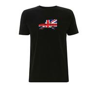 Landrover Series 1 Men's T-Shirt Union Jack Best of British Off Road Defender (Medium, Black)