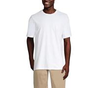 Lands' End - Men’s White Super-T T-Shirt - Size L - Traditional Fit - 100% Cotton Jersey, Strong Construction, Traditional Fit and Easy Care - Men's Clothing