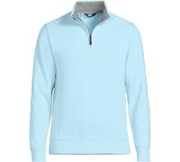 Lands' End Mens Bedford Rib Quarter Zip Sweater Light Blue Sky Regular X-Large