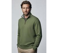 Lands' End Men's Bedford Quarter Zip Jumper in Bright Green | Size: Small lands end Bright Green S