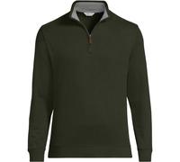 Lands' End Men's Bedford Quarter Zip Jumper in Brown | Size: XL lands end Brown XL