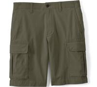 Lands' End Men's Classic Fit Stretch Cargo Shorts in Dark Green | Size: 34 lands end Dark Green 34