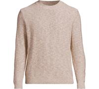Lands' End Men's Cotton Blend Crew Neck Knit in Natural | Size: Large lands end Natural L