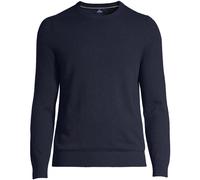 Lands' End Men's Crew Neck Cashmere Jumper in Dark Navy | Size: Large lands end Dark Navy L