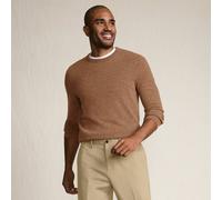 Lands' End Men's Crew Neck Cashmere Jumper in Light Brown | Size: XL lands end Light Brown XL