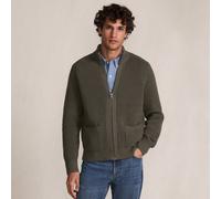 Lands' End Men's Drifter Zip-Front Cardigan in Dark Green | Size: 2XL lands end Dark Green 2XL