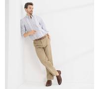 Lands' End Men's Non-iron Chinos, Flat front, Comfort Waist in Khaki | Size: 33R lands end Khaki 33R