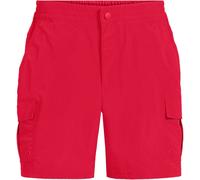 Lands' End Men's Quick Dry SPF50 Cargo Swim Shorts, 7-inch in Red | Size: Medium lands end Red M