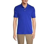 Lands' End Men's Regular Short Sleeve Performance Interlock Polo Shirt Blue M