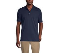 Lands' End Men's Regular Short Sleeve Performance Interlock Polo Shirt Blue XL