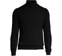 Lands' End Men's Roll Neck Cashmere Jumper in Black | Size: Small lands end Black S