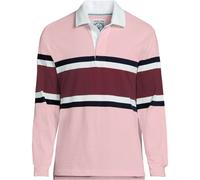 Lands' End Men's Rugby Shirt in Pink | Size: Large lands end Pink L