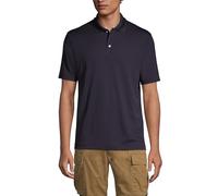 Lands' End Men's Short Sleeve Active Polo Shirt Blue L
