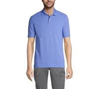 Lands' End Men's Short Sleeve Piqué Polo Shirt Blue XL