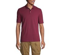 Lands' End Men's Short Sleeve Piqué Polo Shirt Red XL