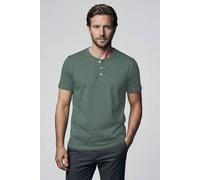 Lands' End Men's Super-T Henley Short Sleeve T-shirt in Bottle Green | Size: Small lands end Bottle Green S