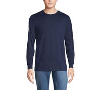 Lands' End Men's Super-T Long Sleeve T-Shirt Blue L