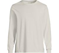 Lands' End Men's Super-T Long Sleeve T-shirt in Light Stone | Size: Medium lands end Light Stone M