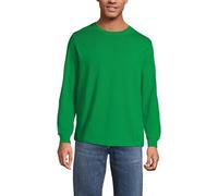 Lands' End Men's Super-T Long Sleeve T-Shirt, True Green, XL