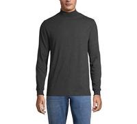 Lands' End Men's Super-T Polo Neck Top Black M
