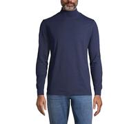 Lands' End Men's Super-T Polo Neck Top in Dark Navy | Size: Large lands end Dark Navy L