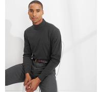 Lands' End Men's Super-T Polo Neck Top in Charcoal | Size: Large lands end Charcoal L