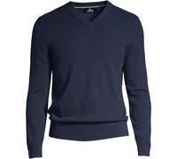 Lands' End Men's V-neck Cashmere Jumper in Dark Navy | Size: Small lands end Dark Navy S