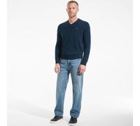 Lands' End Men's V-neck Cashmere Jumper in Dark Navy | Size: XL lands end Dark Navy XL