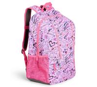 Lands' End Unisex Kid's Elementary Boys and Girls Medium Classmate Lightweight Durable School Backpack, Fuchsia Pink