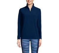 Lands' End Women's Anyweather? Half Zip Fleece Top Blue M