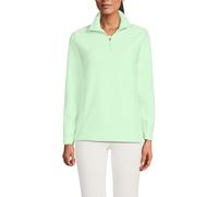 Lands' End Women's Anyweather? Half Zip Fleece Top Green M
