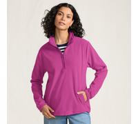 Lands' End Women's Anyweather? Water Repellent Fleece Quarter Zip Pullover in Raspberry | Size: 14-16 lands end Raspberry 14-16