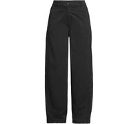 Lands' End Women's Barrel Leg Cropped Chinos in Black | Size: 10 lands end Black 10
