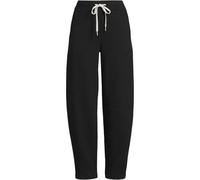 Lands' End Women's Barrel Leg Serious Sweats Joggers in Black | Size: 14-16 lands end Black 14-16