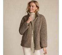 Lands' End Women's Borg Fleece Jacket in Light Brown | Size: 20 lands end Light Brown 20