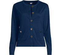 Lands' End Women's Button Detail Cardigan in Navy | Size: 8 lands end Navy 8