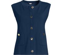 Lands' End Women's Button Detail Tank Top in Navy | Size: 8 lands end Navy 8
