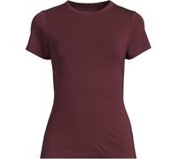 Lands' End Women's Cool Lightweight Crew Neck Tee in Burgundy | Size: 14-16 lands end Burgundy 14-16
