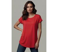 Lands' End Women's Cotton Modal Scoop Neck T-shirt in Coral | Size: 20 lands end Coral 20