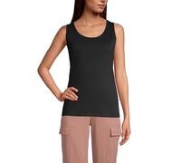 Lands' End Women's Cotton Vest Top Black S