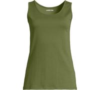 Lands' End Women's Cotton Vest Top in Olive | Size: 8 lands end Olive 8