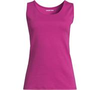 Lands' End Women's Cotton Vest Top in Raspberry | Size: 10-12 lands end Raspberry 10-12