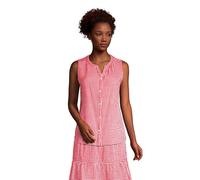 Lands' End Women's Crinkle Knit Cotton Sleeveless Blouse in Red | Size: 20 lands end Red 20