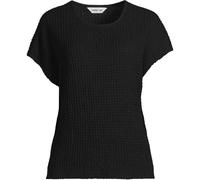 Lands' End Women's Crinkle Shirt in Black | Size: 8 lands end Black 8